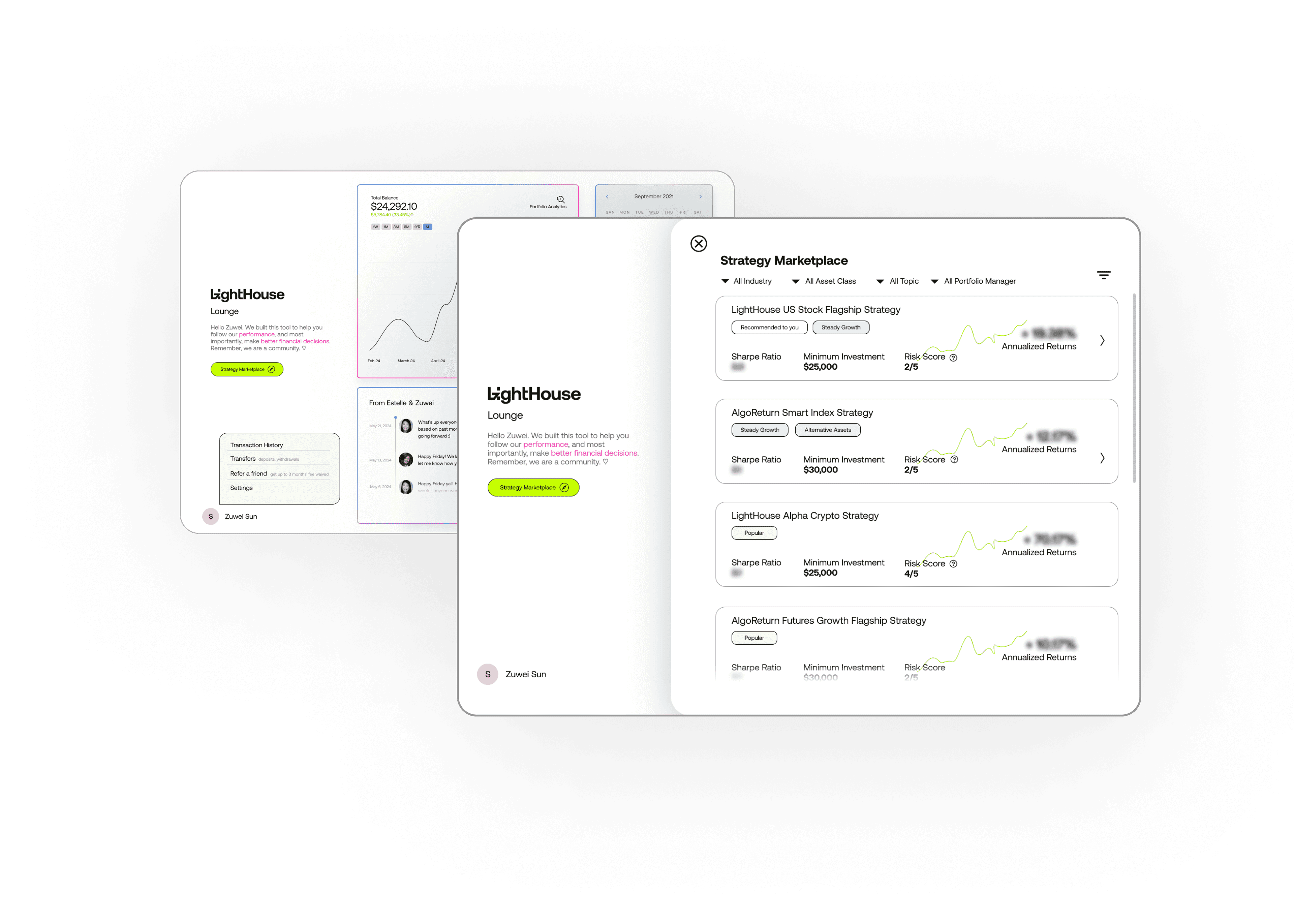 LightHouse Dashboard